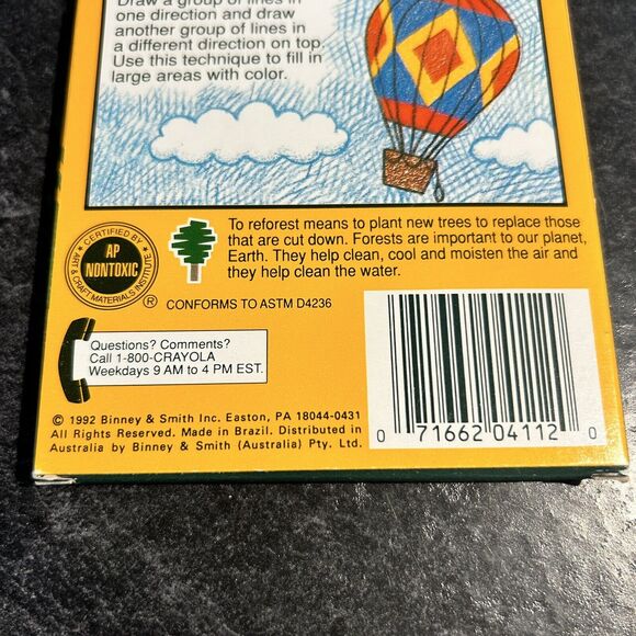 Vtg Crayola 1992 12 Pack Smooth Bright Colored Pencils & 1990 24 Pack Crayons - Picture 5 of 8